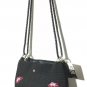 Dolce Vita Black Genuine Crochet Crossbody Bag Snap Closure Hats Deco Vintage