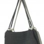 Dolce Vita Black Genuine Crochet Crossbody Bag Snap Closure Hats Deco Vintage