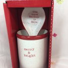 PepperMint Christmas Spoon  Kitchen Utensil Holder Container Rest Accessories
