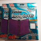 New Purple Academic Premium Edition Super Stretch Jumbo Book Cover Lot Of 3