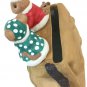 Porcelain Christmas Card Holder Mail Bag with Mice Figurine # 19661