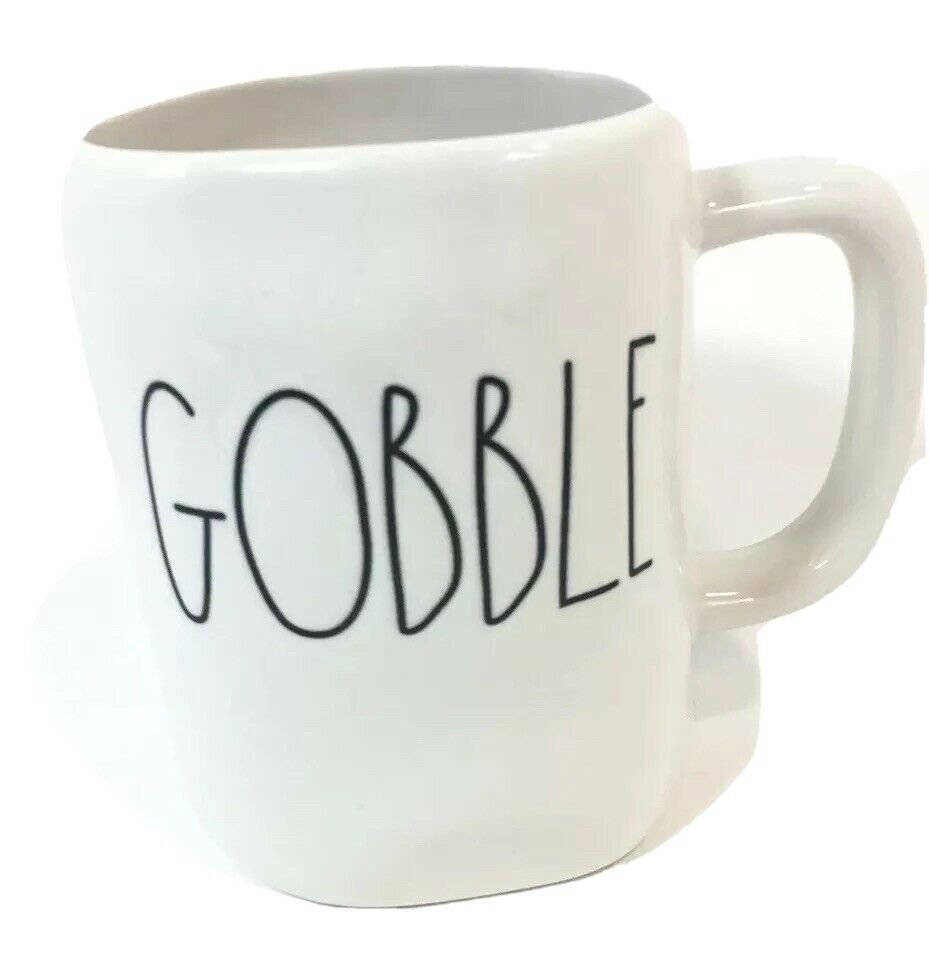 NEW Rae Dunn Thanksgiving &acirc;��GOOBBLE" Mug Fall Magenta Artisan  Collection