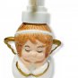 SpringMaid Wamsutta Ceramic Angel Soap Dispenser Christmas Deco Set Of 2