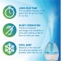 Cool Quiet Air Mist Humidifier Purifier Filter Pureguardian H910BL 14 Hrs