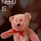 Animal Adventure Red Teddy Bear Toy Plush Animal Heart On Paw