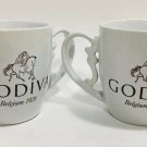 Godiva Belgium 1926 Coffee Mug Tea Cup Large 24 oz Pair Pre Owned