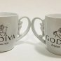 Godiva Belgium 1926 Coffee Mug Tea Cup Large 24 oz Pair Pre Owned