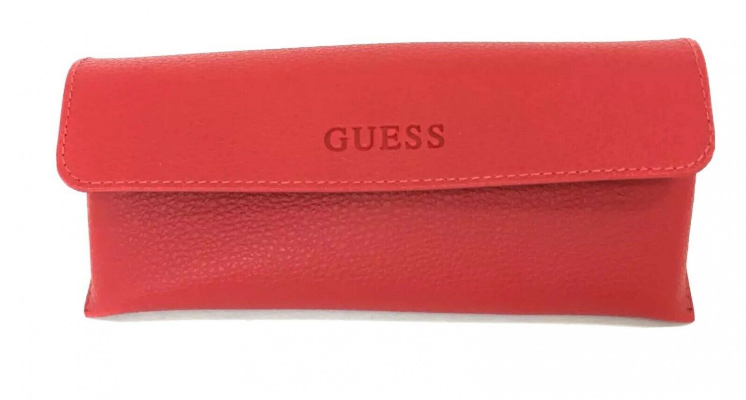 Guess Red Semi Soft Eyeglasses Sunglasses Snap closure case