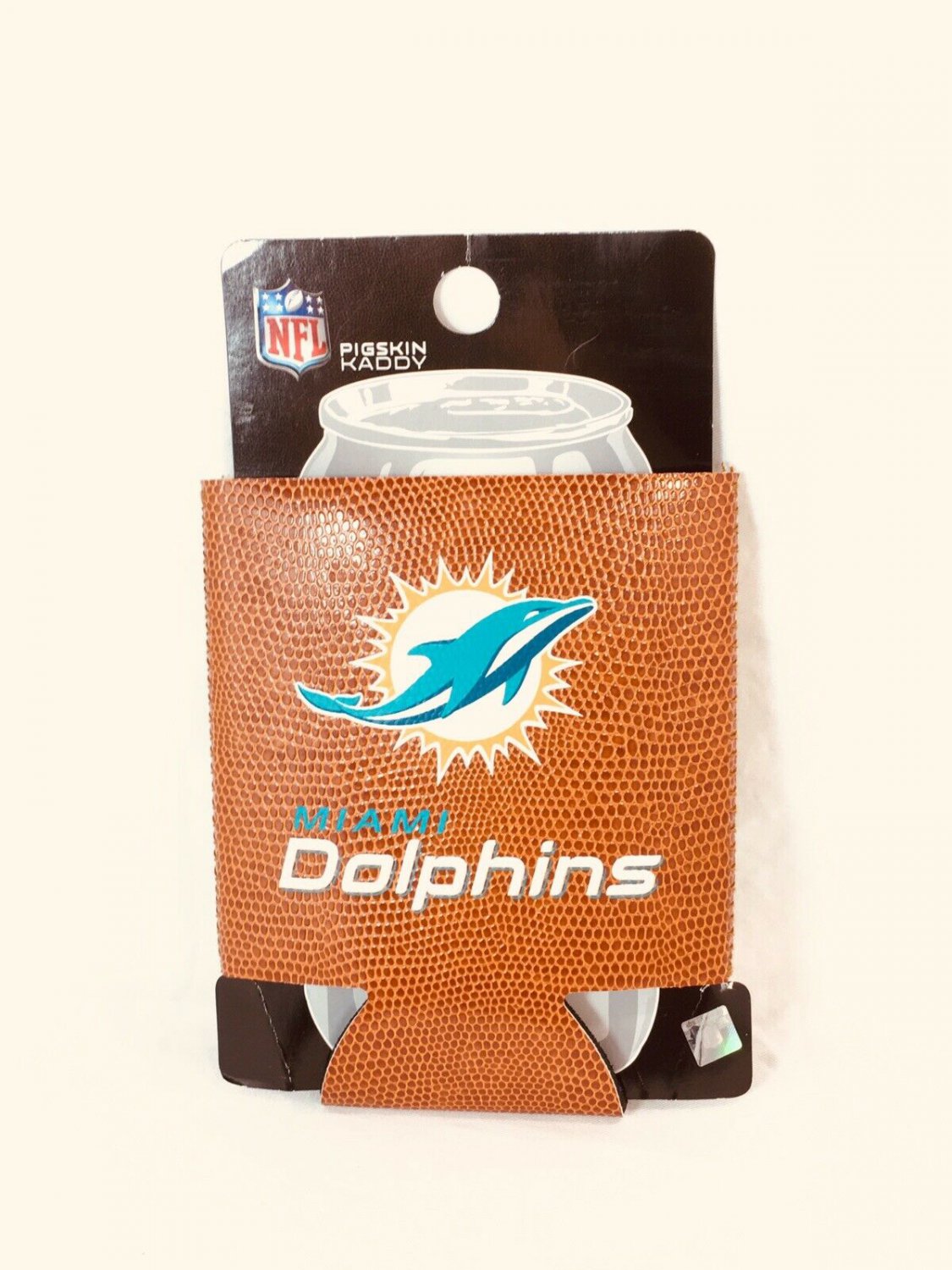 Miami Dolphins Can Cooler Collapsible Insulated Bottle Holder NFL Football Set4
