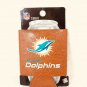 Miami Dolphins Can Cooler Collapsible Insulated Bottle Holder NFL Football Set4