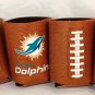 Miami Dolphins Can Cooler Collapsible Insulated Bottle Holder NFL Football Set4