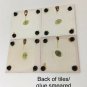 Vtg CHRISTMAS Kitchen Deco Ceramic Tile Coasters TRIVETS TREE Santa NEW 4 pcs