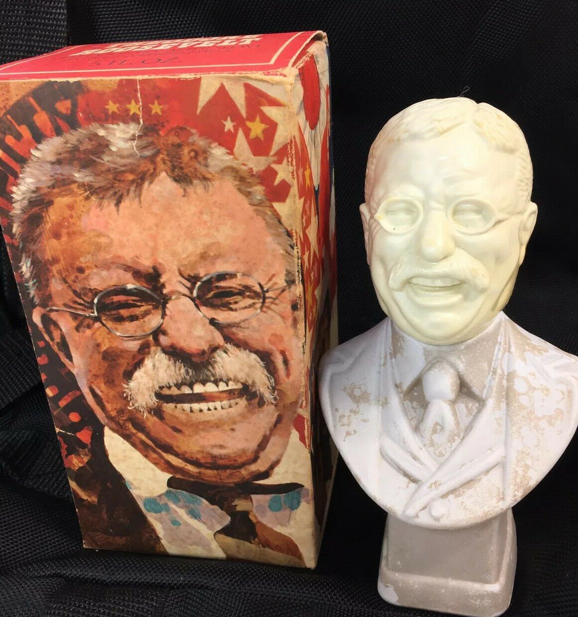 Avon Vintage Theodore Roosevelt Decanter (40%ful) Wild Country After Shave Vtg