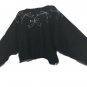 Women&acirc;��s Shenanigans Christmas Black Vintage Ribbon Sequin Rabbit Hair Sweater L