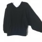 Women&acirc;��s Shenanigans Christmas Black Vintage Ribbon Sequin Rabbit Hair Sweater L
