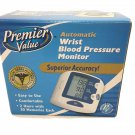 Premier Value Deluxe Wrist Blood Pressure Monitor Stores 30 Memories W/Batteries