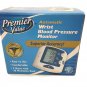 Premier Value Deluxe Wrist Blood Pressure Monitor Stores 30 Memories W/Batteries