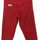 Vintage Woman Red Cotton Naf Naf Casual Pants 80’s 90’s Style Loose Fit Flaws