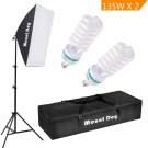 Portable Adjustable Photography Continuous Softbox Lighting Kit Equipment 20X28