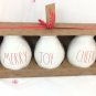 RAE DUNN Christmas Jar Set Merry Joy Cheer Home  Kitchen Decoration