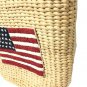 Straw Tote Bag Bath and Body Works Purse Summer Beach Park Tan Hand Bag Vintage