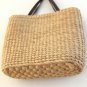 Straw Tote Bag Bath and Body Works Purse Summer Beach Park Tan Hand Bag Vintage