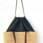 Straw Tote Bag Bath and Body Works Purse Summer Beach Park Tan Hand Bag Vintage