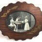 Antique Old Photograph Of Two Young Ladies By The Piano About Year 1900’s Frame