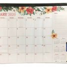 Jot 2020 Monthly Wall Desk Pad Flower Calendar Agenda 11" x 17"