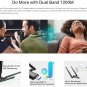 Wireless USB WiFi PC Adapter 802.11AC 1200Mbps Dual 5Dbi Antennas 5G/2.4G