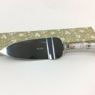 Pie Server Imported Pink Gold White Ceramic Handle Stainless Steel Blade w/ Box