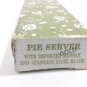 Pie Server Imported Pink Gold White Ceramic Handle Stainless Steel Blade w/ Box