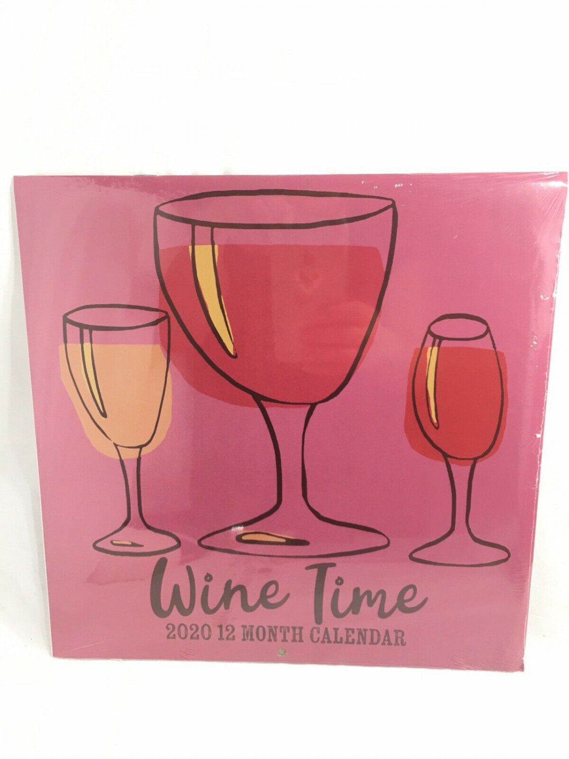 2020 WINE TIME Vino Lovers Funny Drinking Quotes 12 Month Wall Calendar 11"x11"