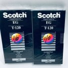 (CE) SCOTCH 3M  EG 6 HOUR HIGH QUALITY VHS T-120 Video TAPE NEW SEALED 2x