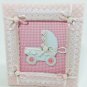 Baby Pink First Photo Memories Album 3D Stroller Holds 100 Pics 50 Pgs 7x6â