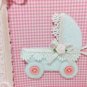Baby Pink First Photo Memories Album 3D Stroller Holds 100 Pics 50 Pgs 7x6â