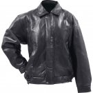 Design Genuine Buffalo Leather Bomber Jacket  Size Medium