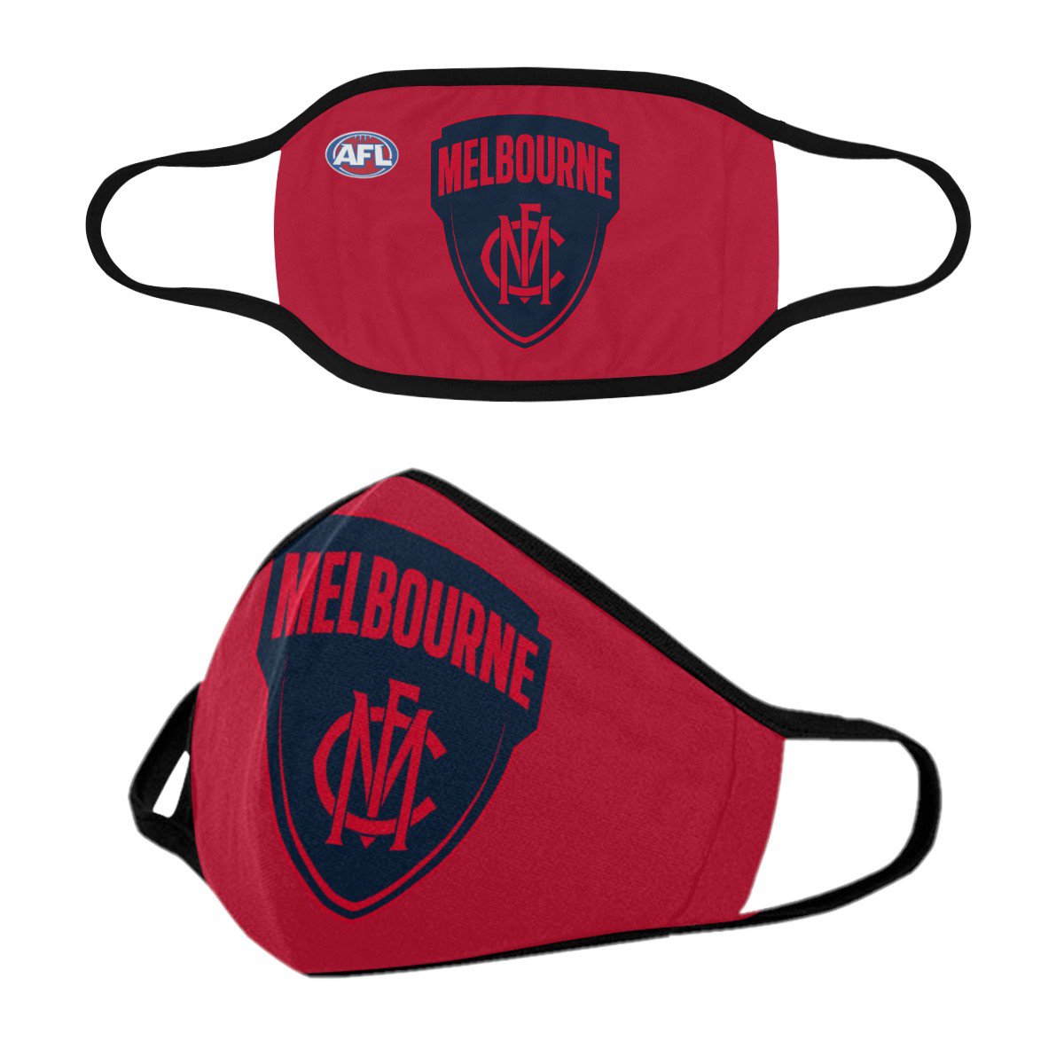 Melbourne Demons Face Mask PM2.5 Filters