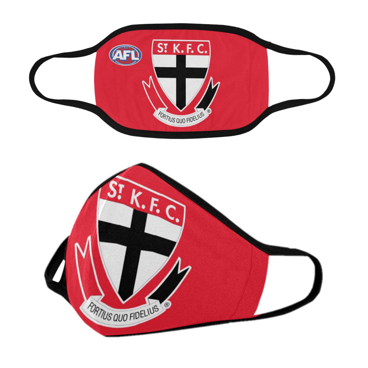 St Kilda Saints Face Mask PM2.5 Filters