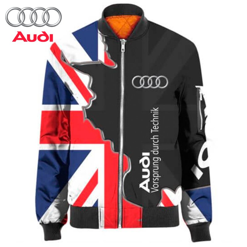 Audi UK Flag Map Bomber Jacket