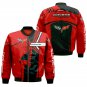 Chevrolet Corvette Racing Red Skull Bomber Jacket