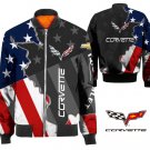 Chevrolet Corvette US Flag Stars Bomber Jacket Chevrolet Corvette US Flag Stars Bomber Jacket