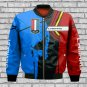 Chevrolet Camaro Racing Blue Skull Bomber Jacket