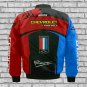 Chevrolet Camaro Racing Blue Skull Bomber Jacket