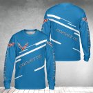 Chevrolet Corvette Light Blue Sweatshirt