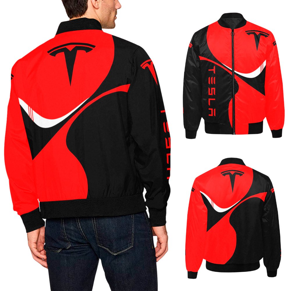 Tesla Ultra Red Bomber Jacket