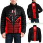 Yamaha Biker Flag Skull Collar Padded Jacket