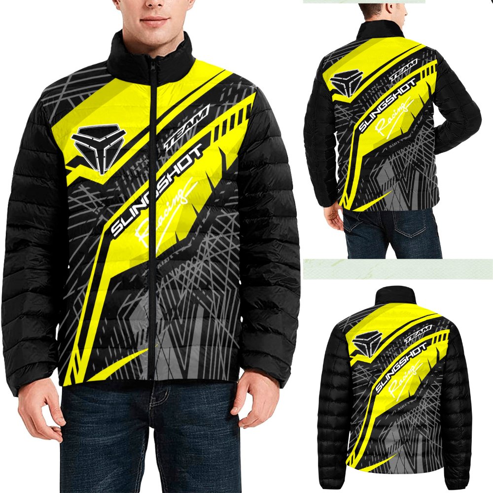 Polaris Slingshot Yellow Racing Team Collar Padded Jacket