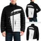 Tesla Grey Silver Collar Padded Jacket