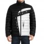 Tesla Grey Silver Collar Padded Jacket